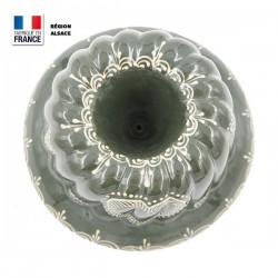 Moule à Kougelhopf en Terre Cuite / Gris foncé Cœur