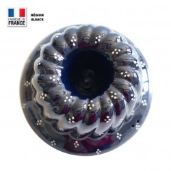 Moule à Kougelhopf en Terre Cuite / Bleu 4 Points